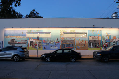 Lighting Design : WSP Irvine CA
Mural Artist / Designer : Barbara Abbott