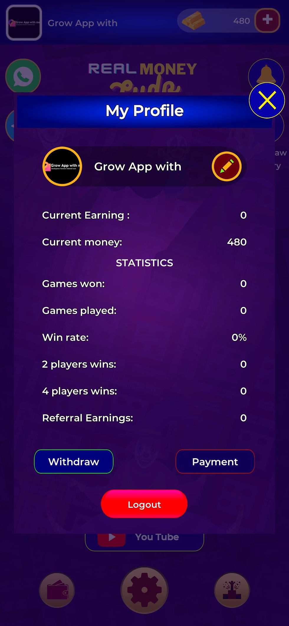 Real money ludo game android app with admin panel