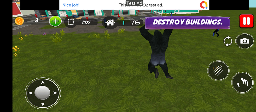 Gorilla Rampage: Angry Kong City Attack 2021