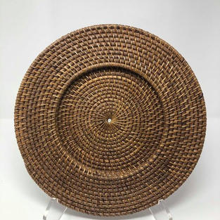 LIGHT WICKER CHARGER - $5/EA