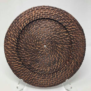 DARK WICKER CHARGER - $5/EA