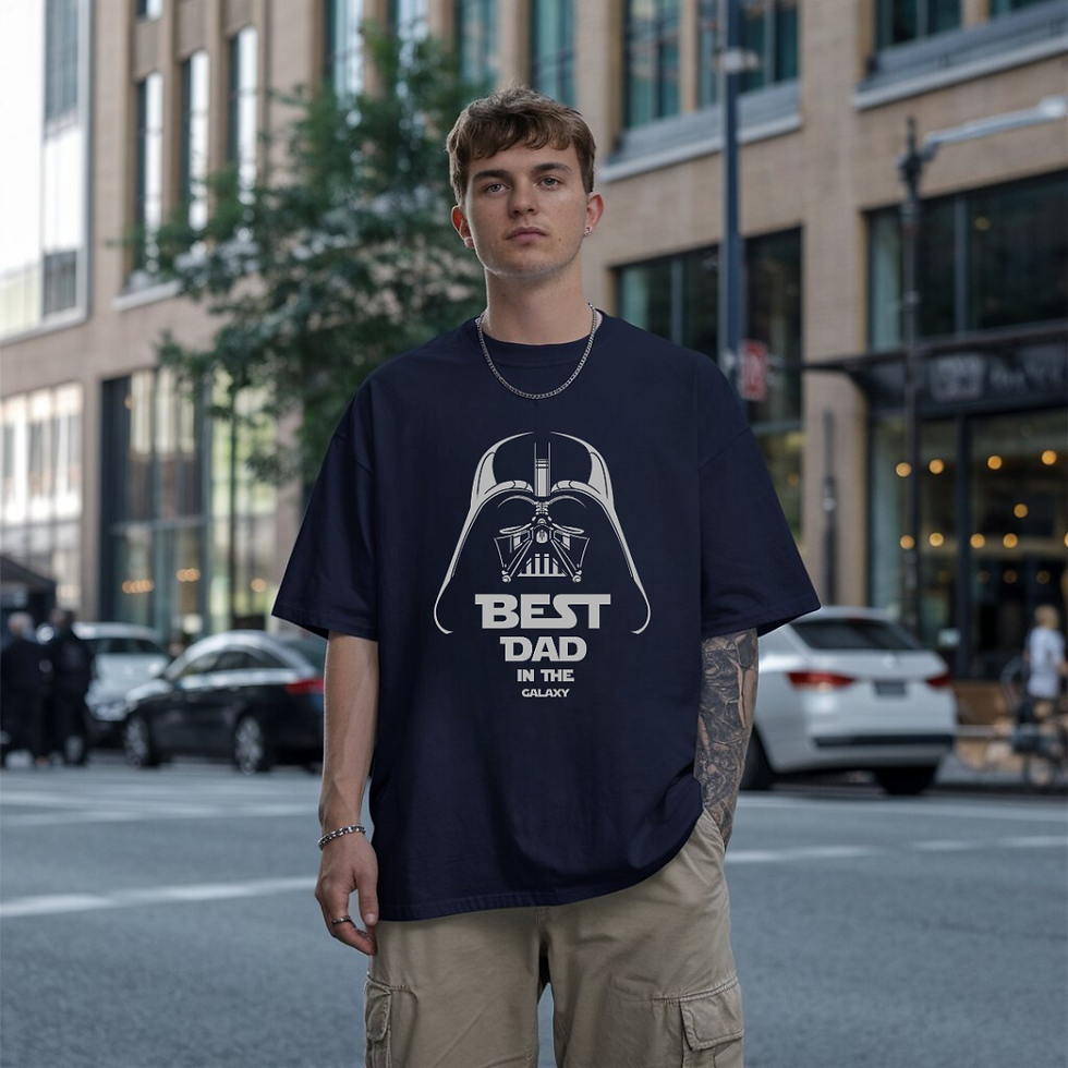 Thumbnail: Star Wars Darth Vader Best Father in the Galaxy Unisex Oversized T-shirt
