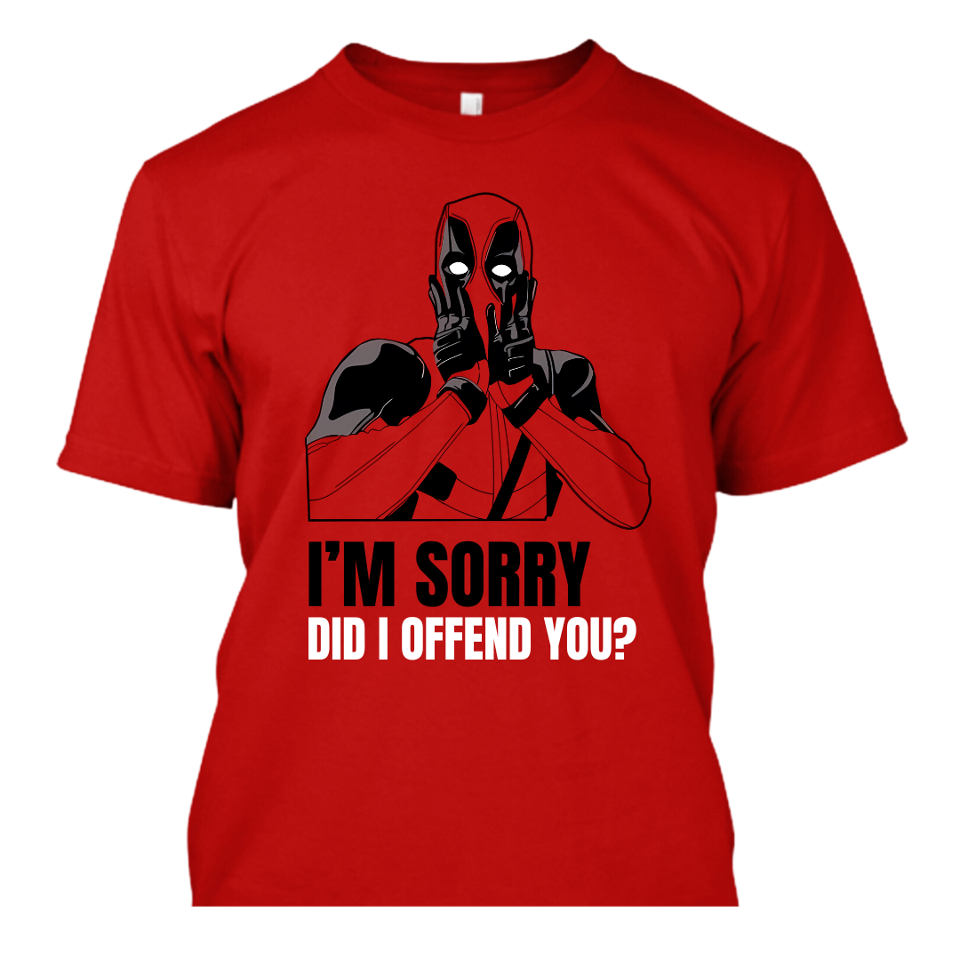 Deadpool Sarcastic One-liner Regular fit T-shirt (RED)