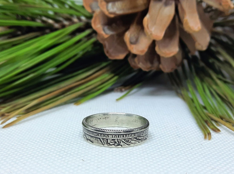 Thumbnail: National Park Silver Quarter Coin Ring