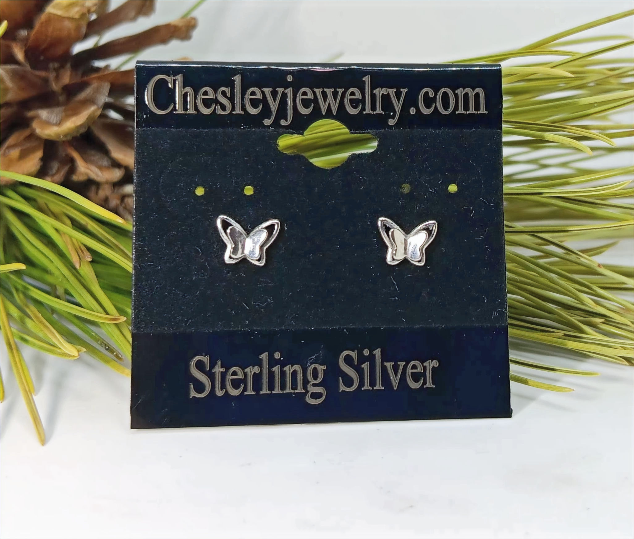 Butterfly Sterling Silver Earrings