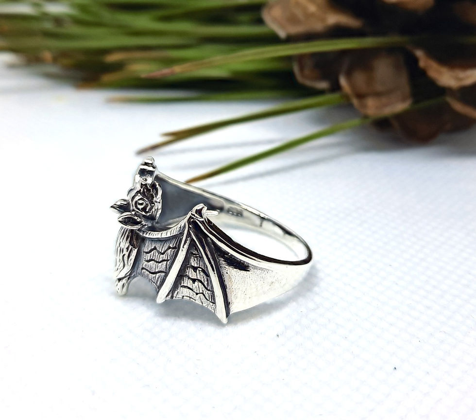 Thumbnail: Bat Sterling Silver Ring