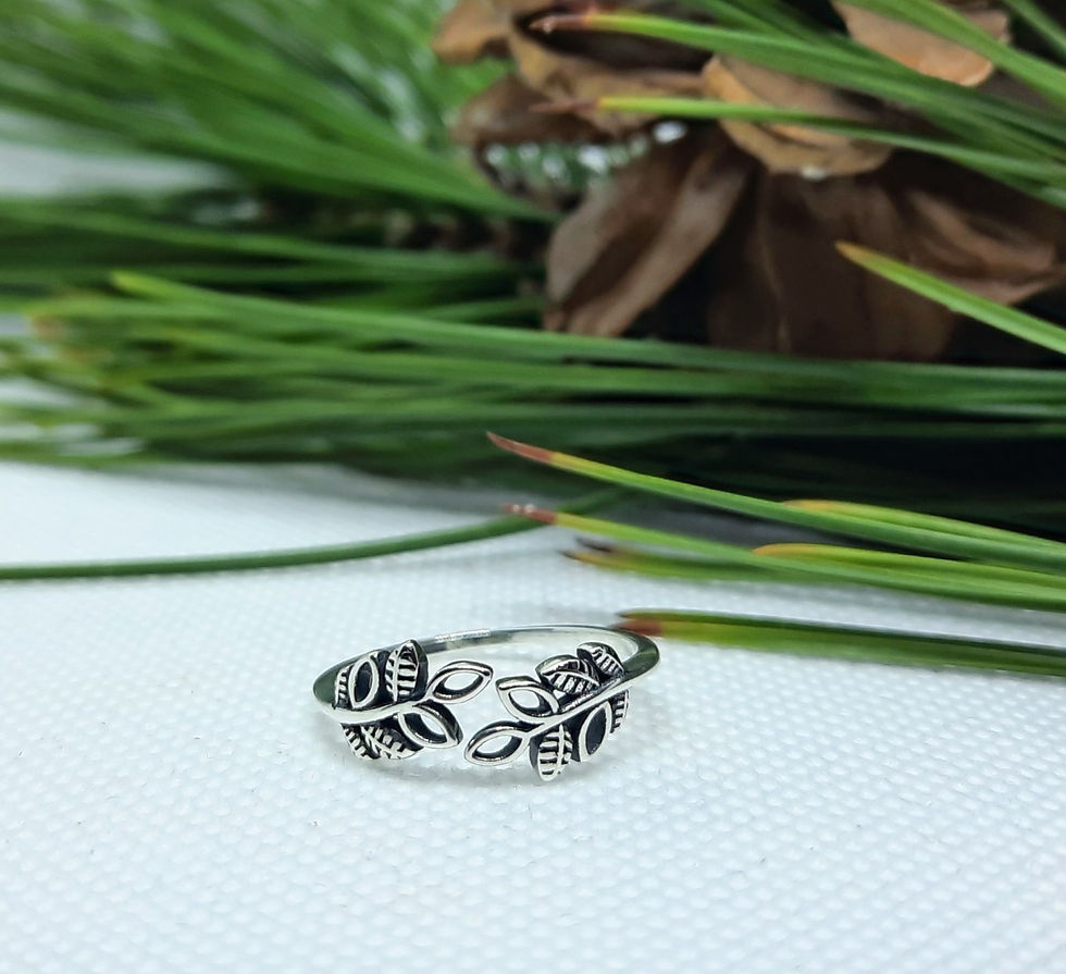 Thumbnail: Leaves Sterling Silver Ring