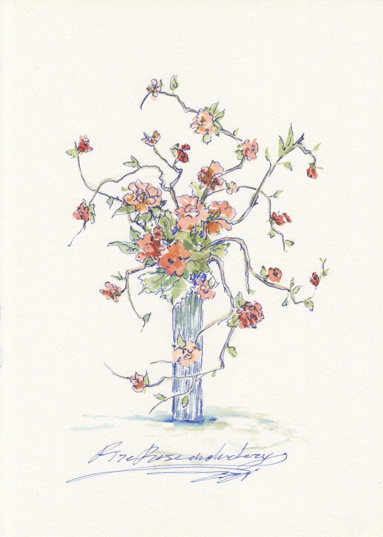 Floral No. 9 | Fire Rose Understory