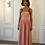 Thumbnail: AviEvie's Peach Fit and Flare Long Dress