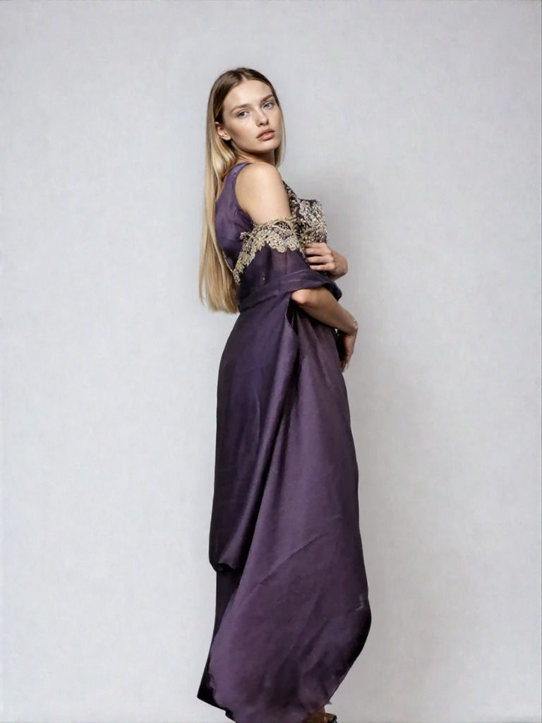 Thumbnail: AviEvie' Women’s  Embroidered Lehenga Choli with Drape – available in 3 colors