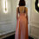Thumbnail: AviEvie's Peach Fit and Flare Long Dress