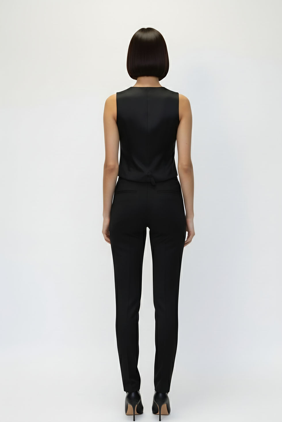 Thumbnail: AviEvie's Black Premium Vest Coat with Trouser