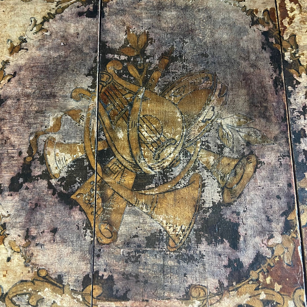 Thumbnail: Elegant Antique Music Themed Stool