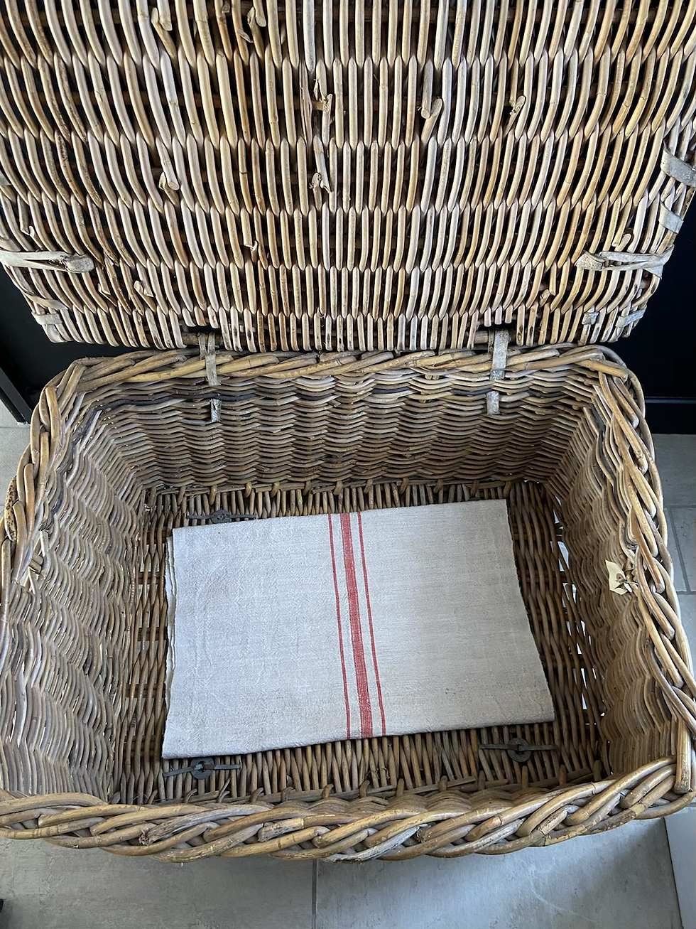 Thumbnail: Large Vintage Supreme Laundry Basket 