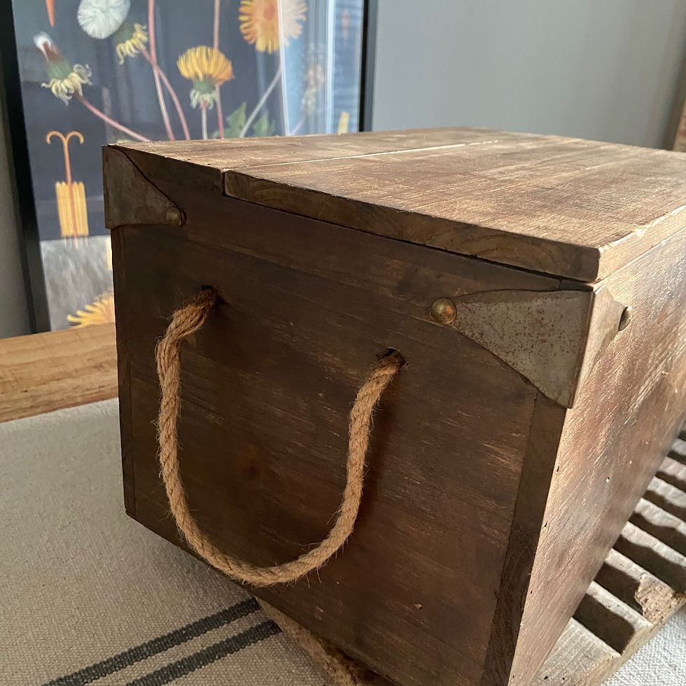 Thumbnail: Wooden J and R Tyne Seed Catalogue Crate