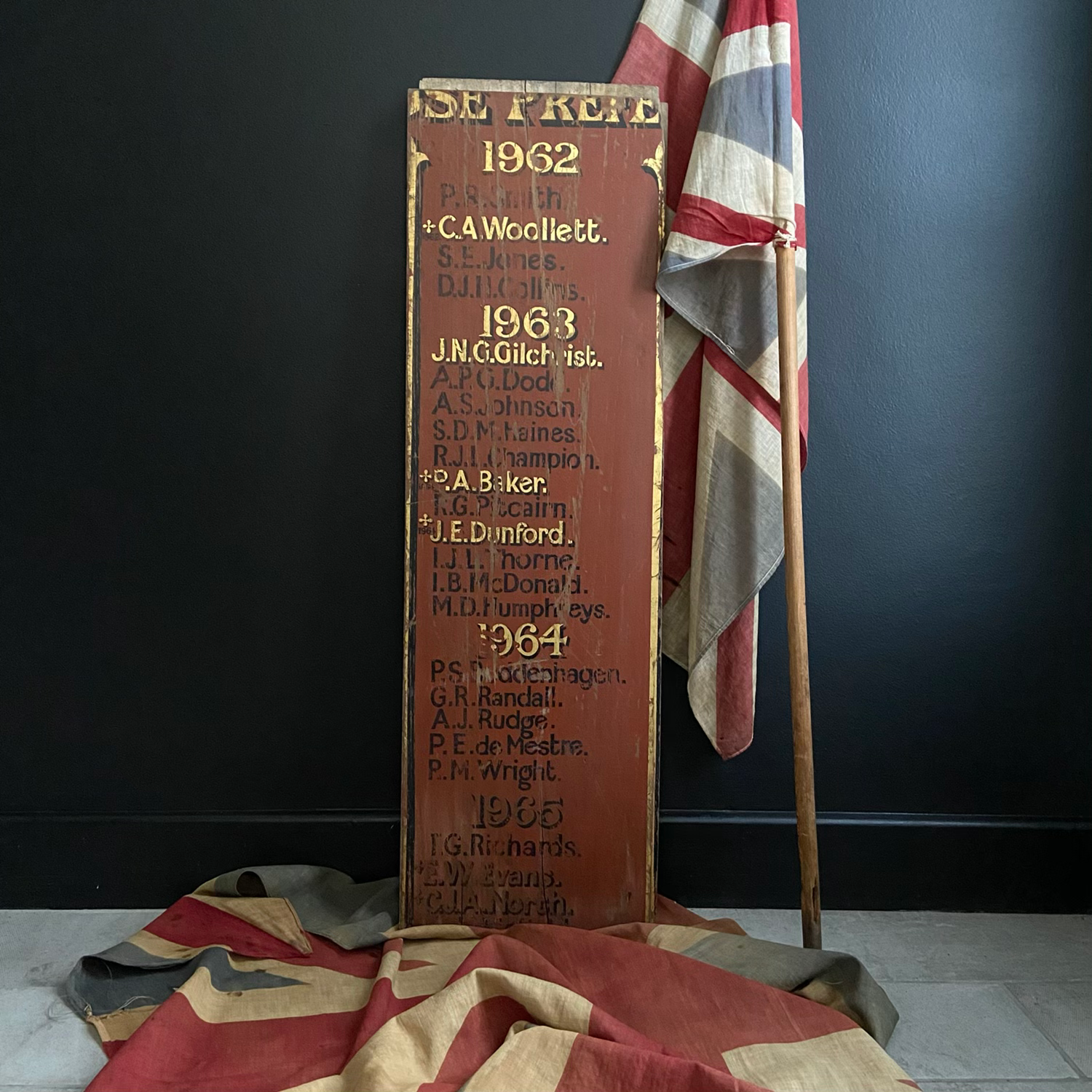Part of a Vintage House Prefect Board
