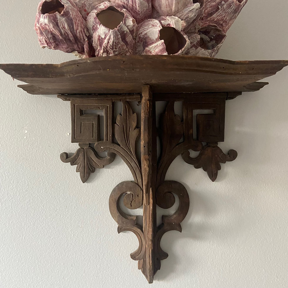 Thumbnail: Stunning Carved French Vintage Bracket Shelf