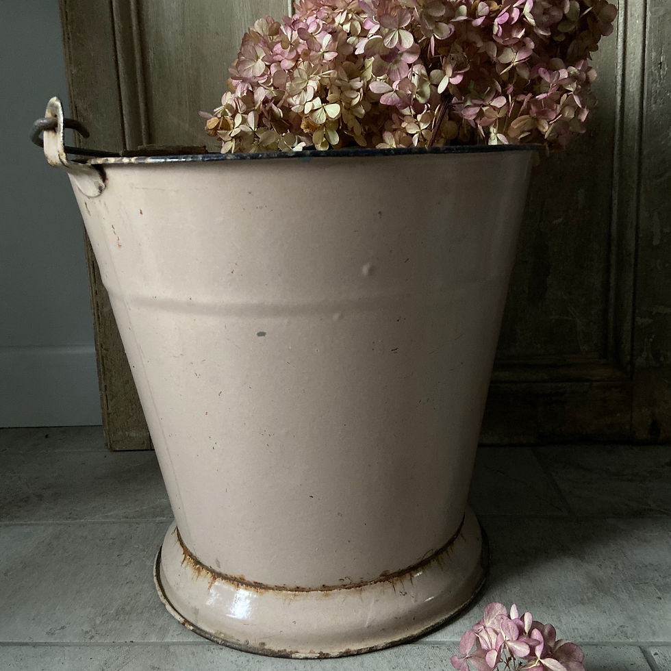 Thumbnail: Vintage Enamel Pink Bucket #4