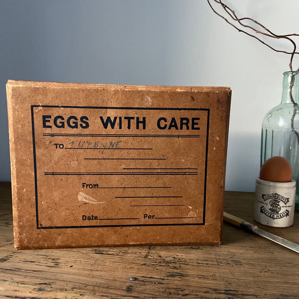 Thumbnail: Vintage Egg Postage Box with Sectional Inner 