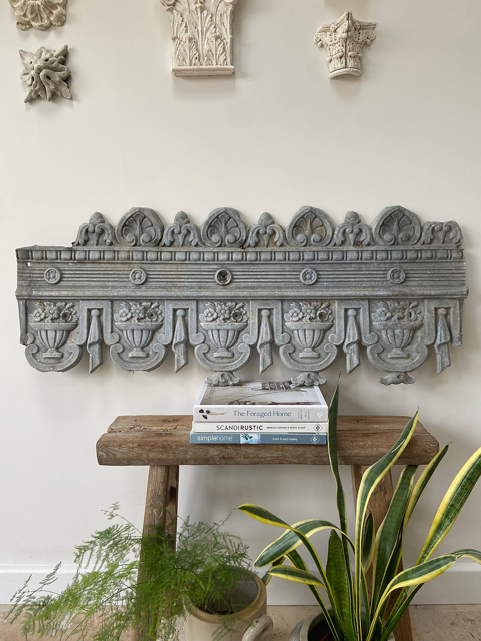 Thumbnail: Large French Zinc Roof Decor Panel