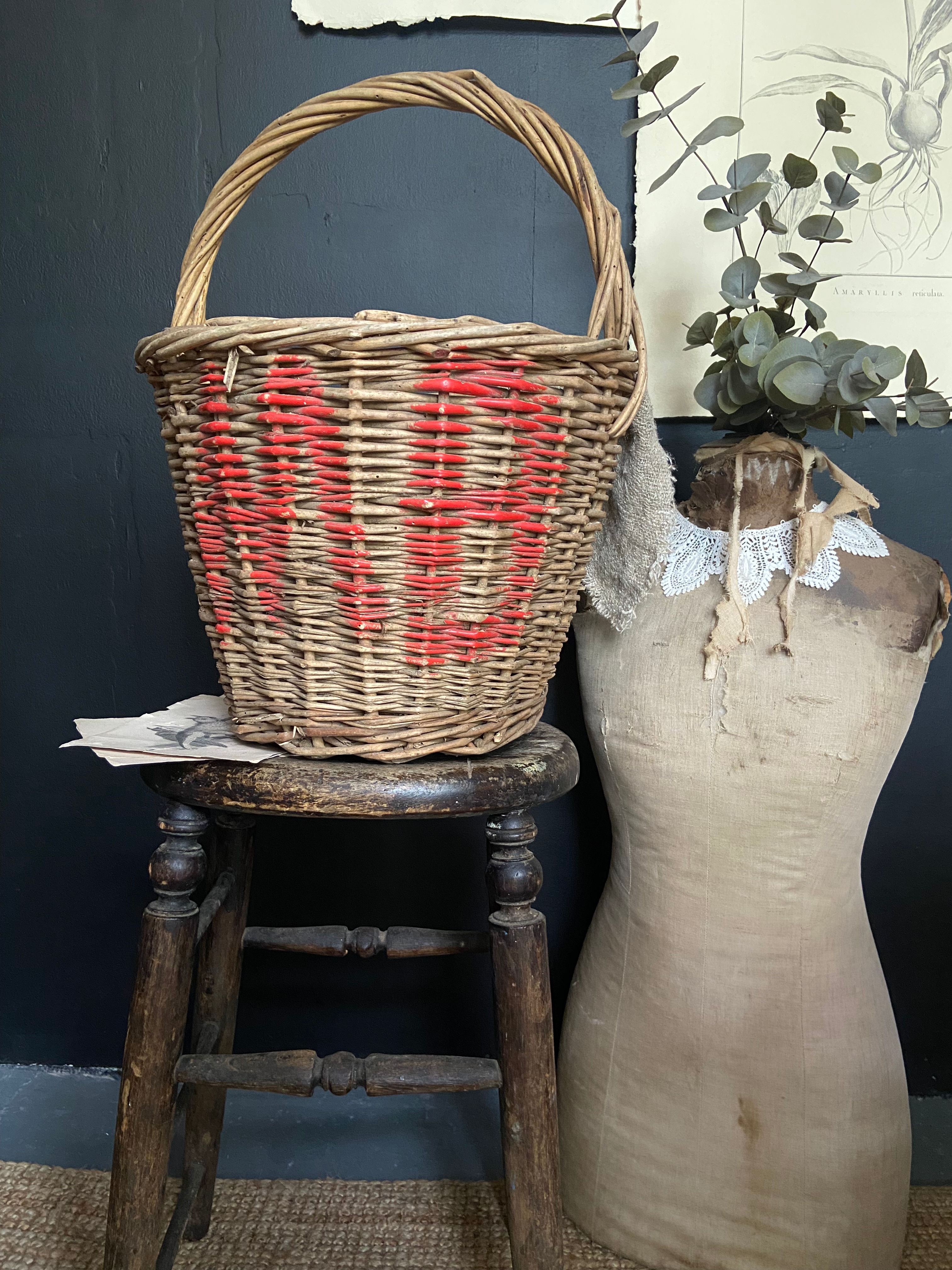 Rustic French Gathering Basket
