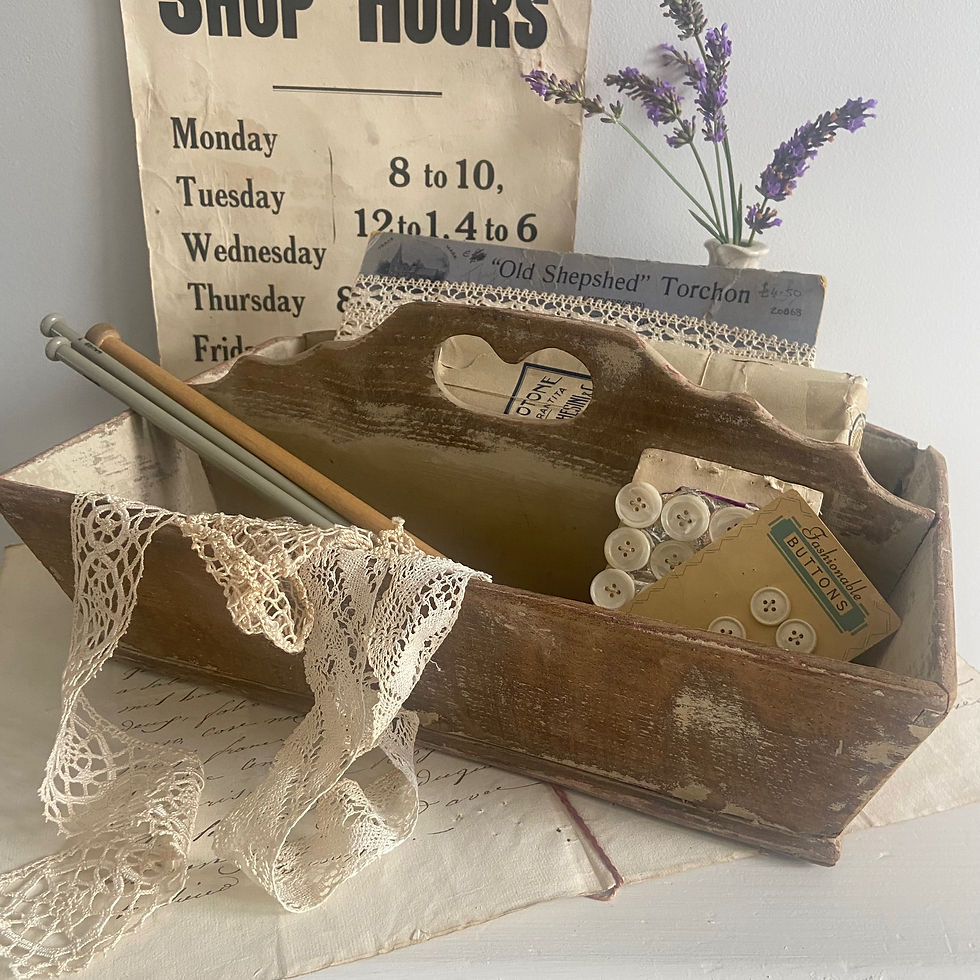 Thumbnail: Glorious Handy Little Vintage Wooden Trug or Cutlery Tray