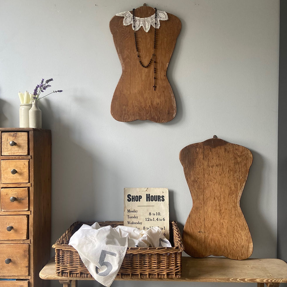 Thumbnail: Vintage French Haberdashery Display Boards