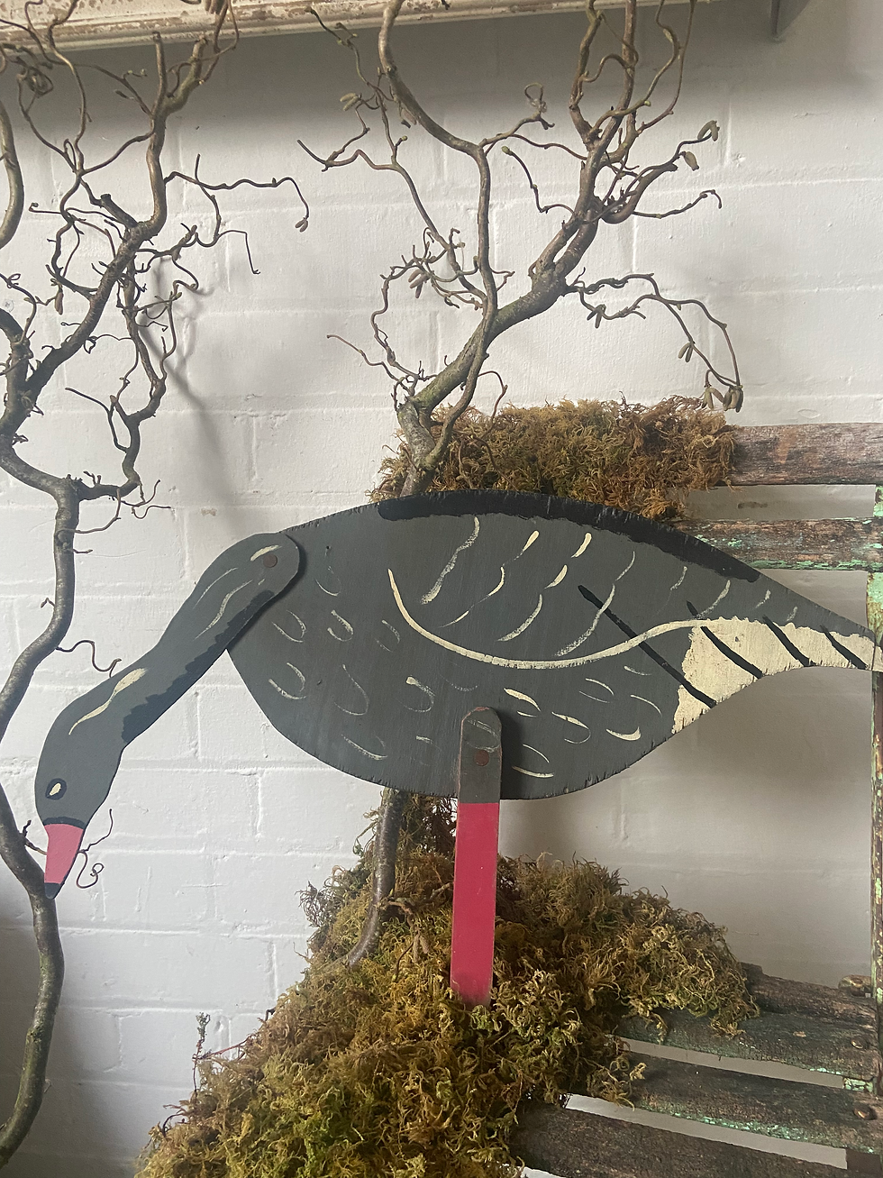 Vintage Folk Art Decoy Canada Goose