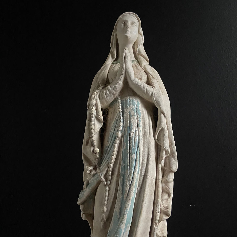 Thumbnail: Large French Plaster Figure of Mary