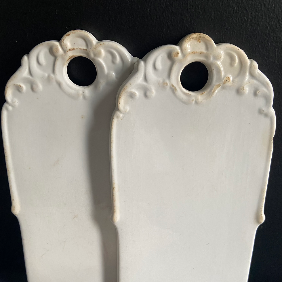 Thumbnail: Antique French Ironstone Onion Boards