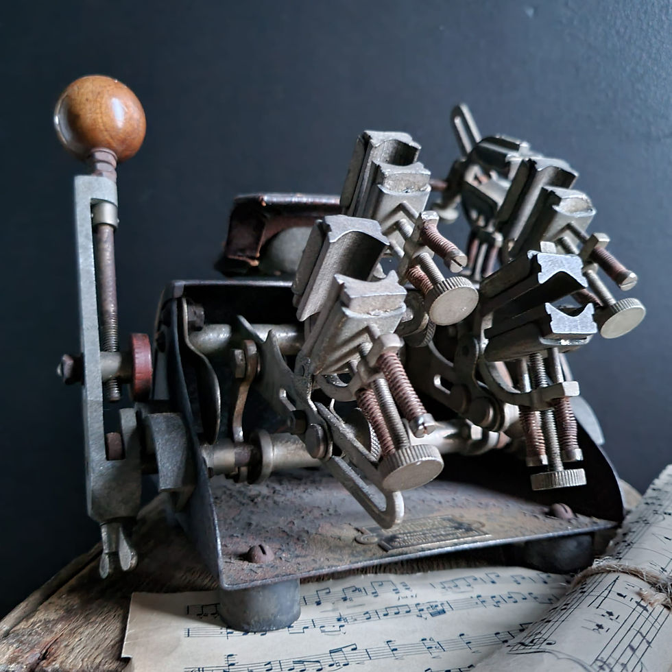 Thumbnail: A Rare Antique French Musicians Finger Exercising Contraption THE OCHYDACTYL 