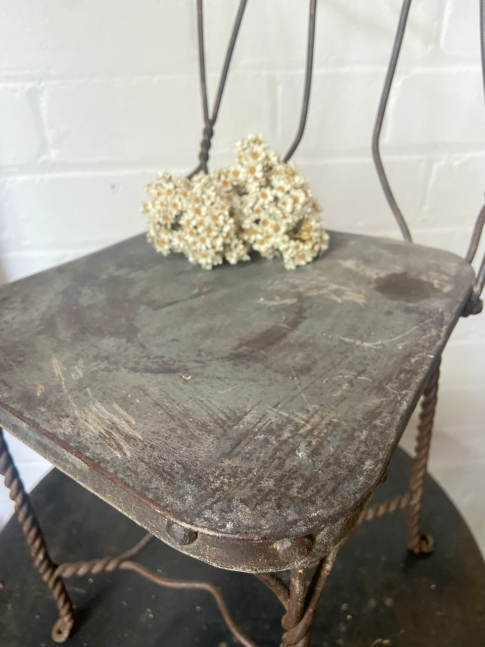 Thumbnail: A Fabulous Small Vintage Wire Work Chair 