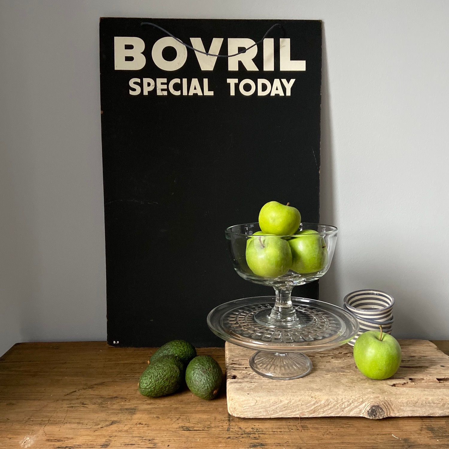 Vintage Bovril Advertising Blackboard Sign 