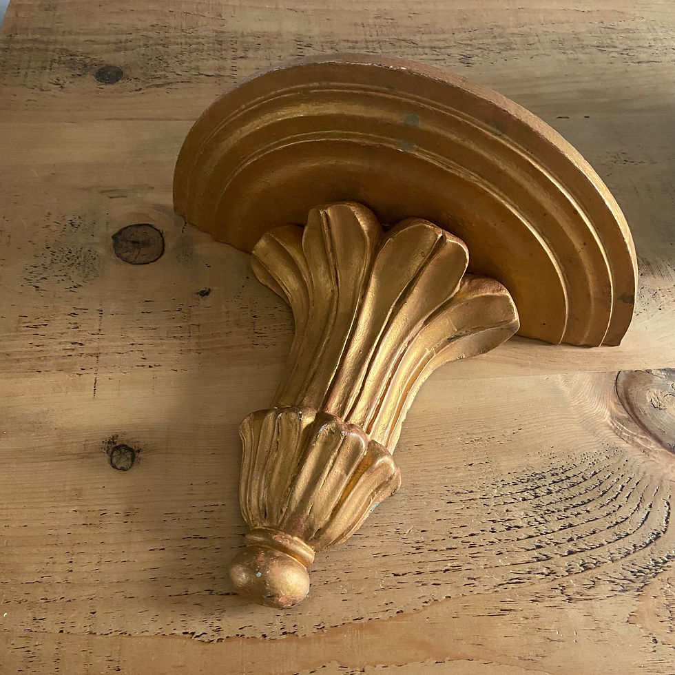 Thumbnail: Vintage Gilt Corbel Shelf
