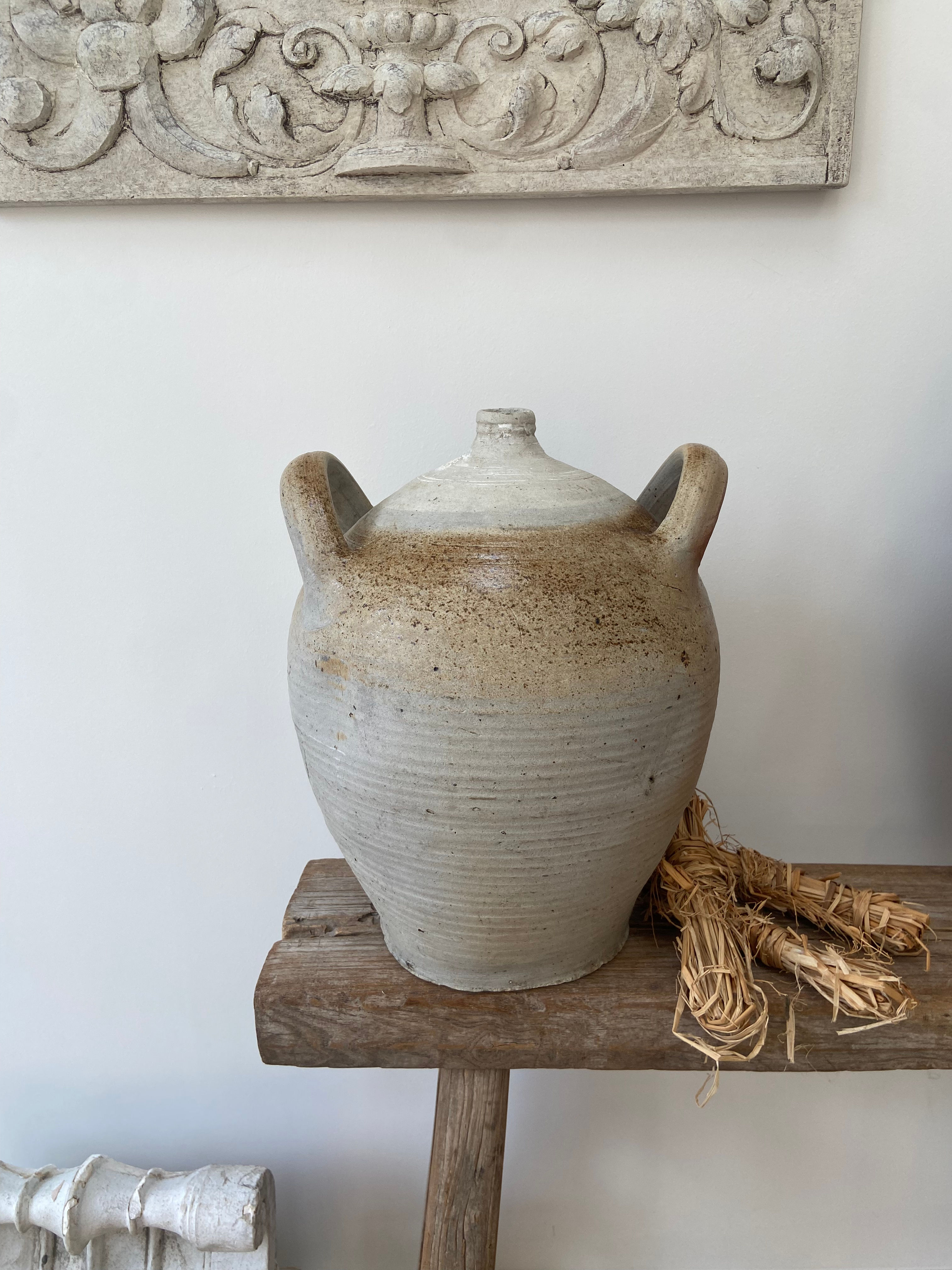 Antique French Oil Jar #2