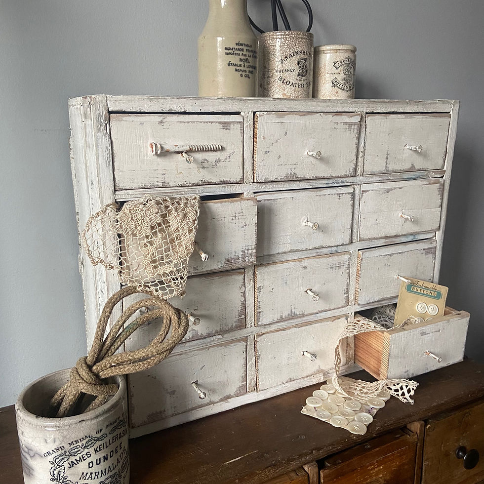 Thumbnail: A Lovely Set of White Scratch Built Drawers
