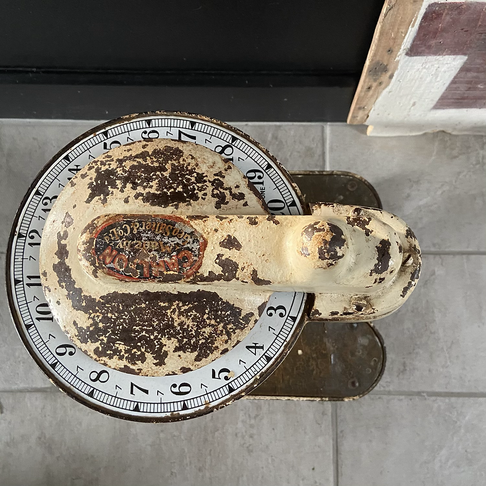 Thumbnail: 1920’s/30’s Salter Scales for Bathroom or Dr’s Surgery with Enamel Dial
