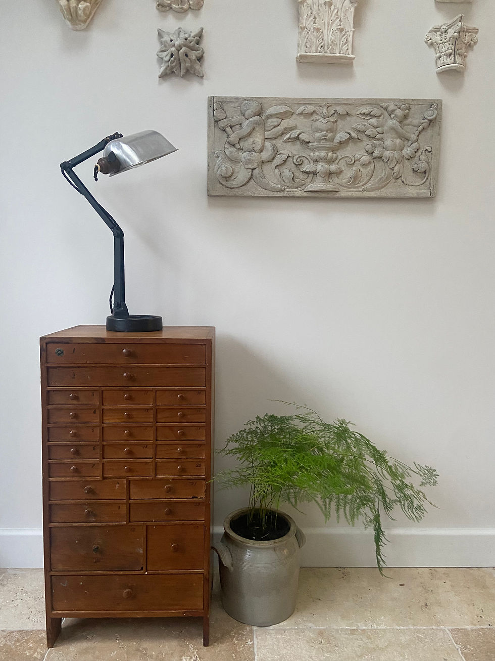 Thumbnail: Unusual Vintage French Industrial Work Lamp
