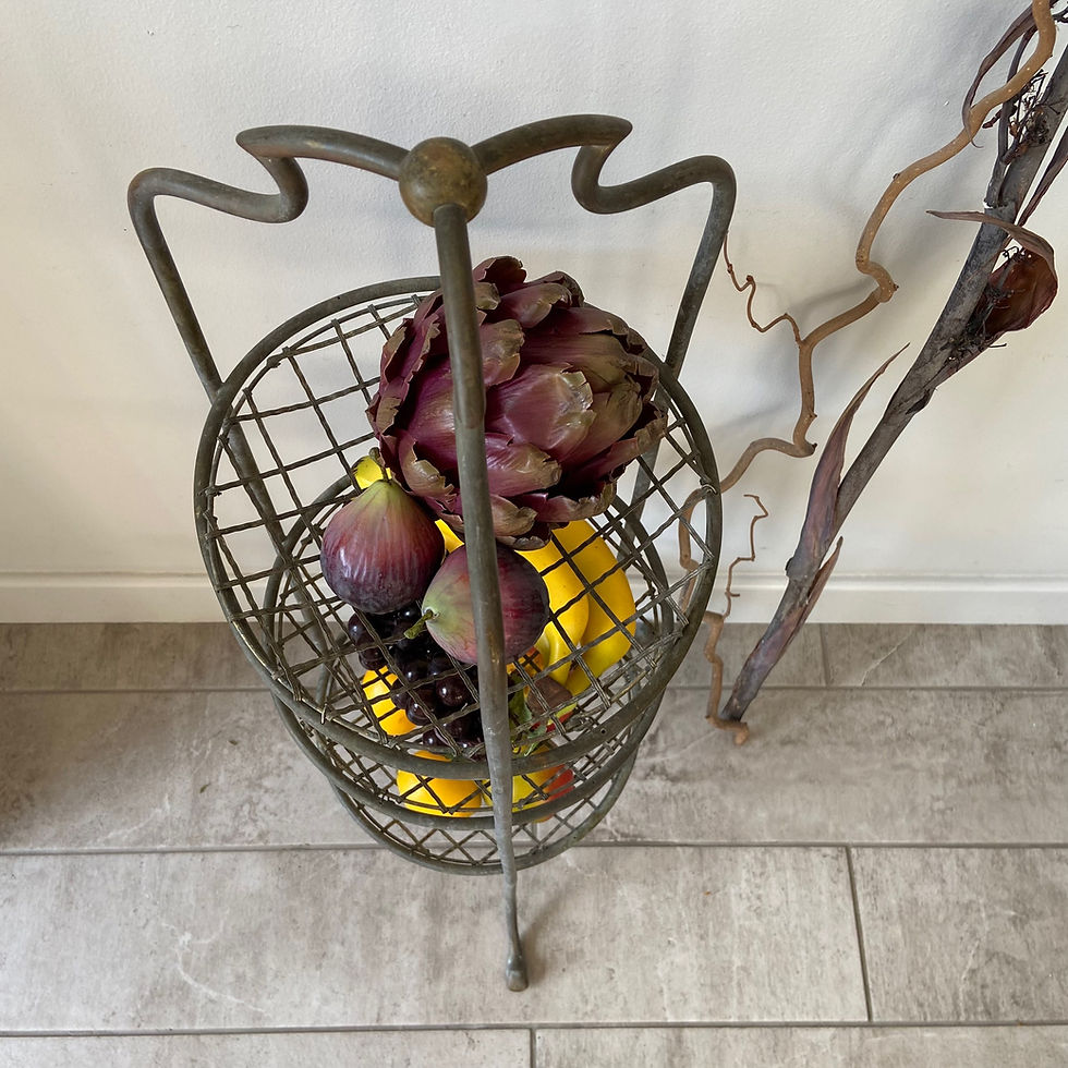 Thumbnail: Unusual Vintage Wire Vegetable Rack 