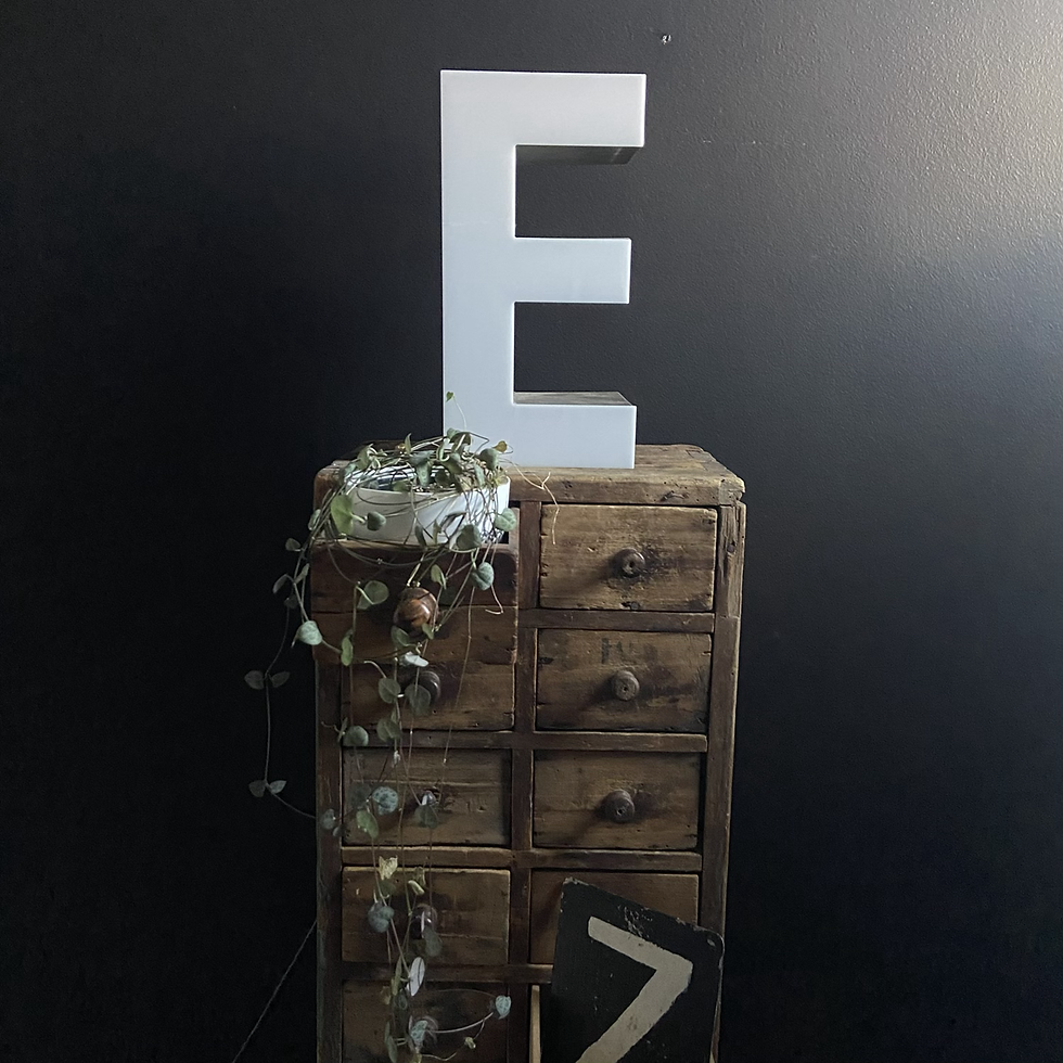 Thumbnail: Vintage Illuminated Shop Sign Letter E