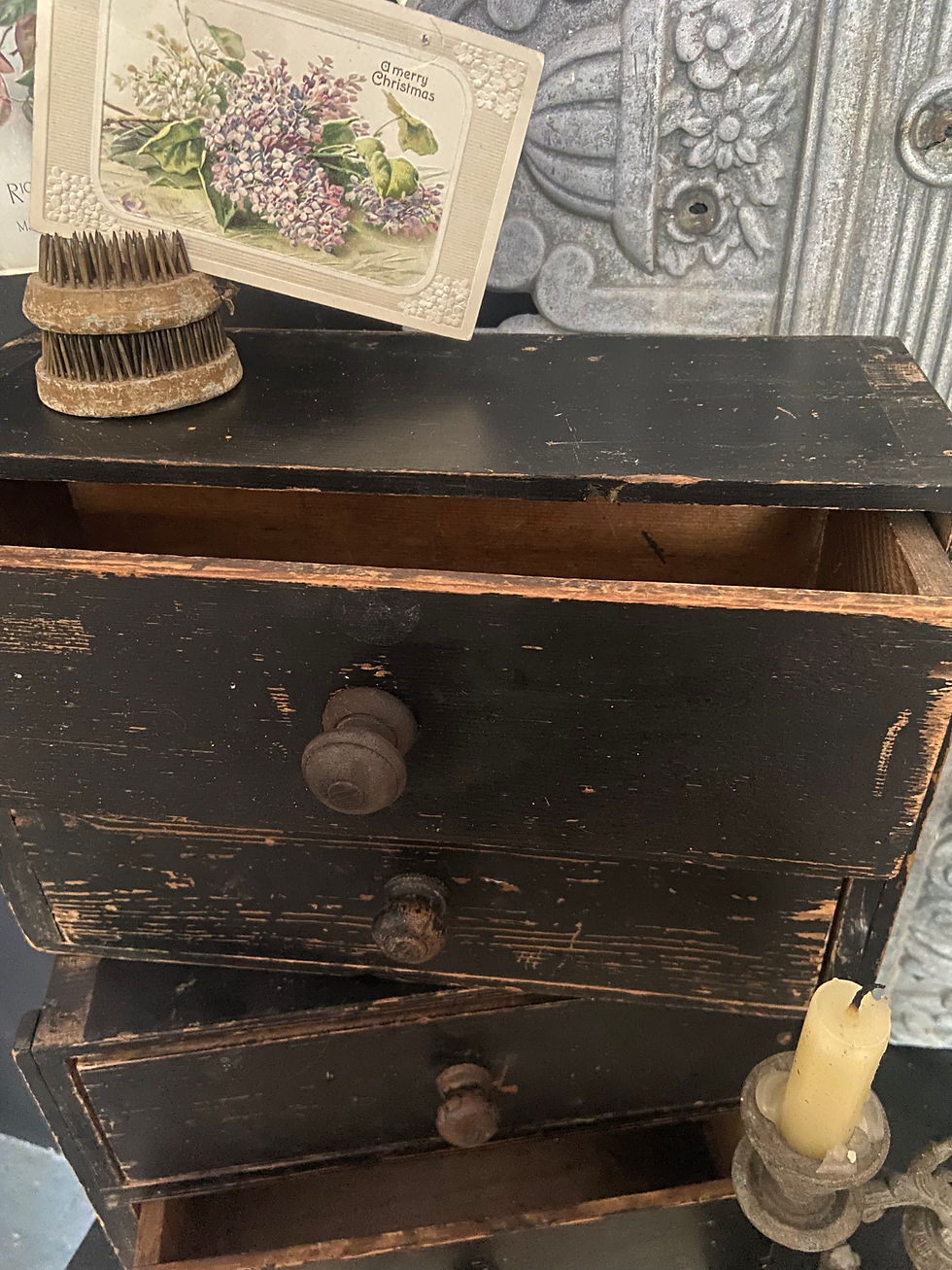 Thumbnail: Small Vintage 2 Drawer Chest