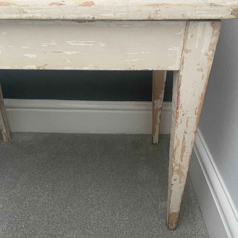 Thumbnail: Gorgeous Chippy Paint Stool or Side Table