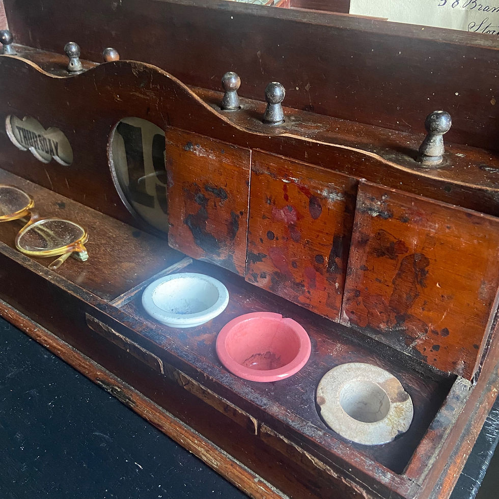 Thumbnail: Late Victorian Desk Organiser and Perpetual Calendar 