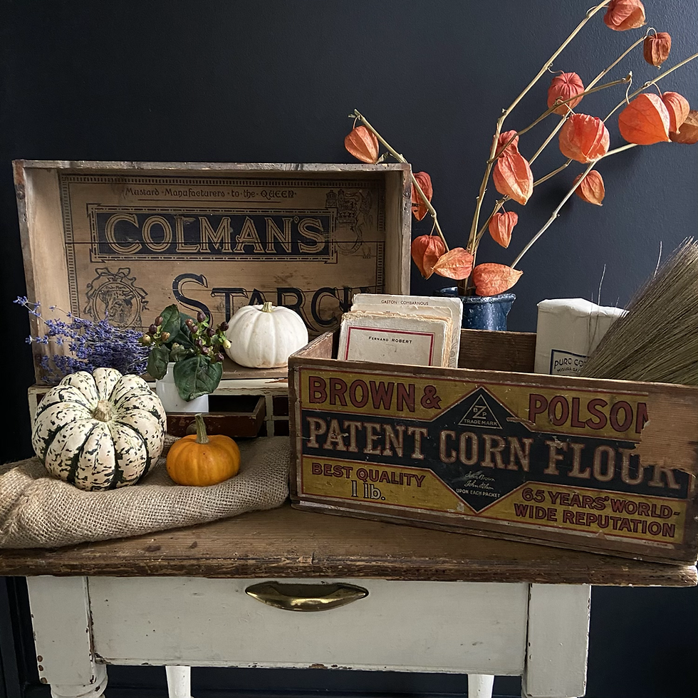 Thumbnail: Fabulous Vintage Coleman’s Starch Box Ideal Wall Hung Shelf