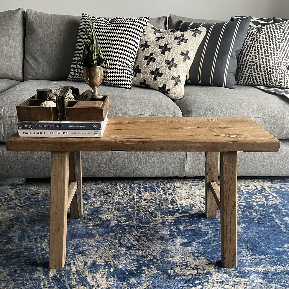 Thumbnail: Rustic Elm Bench/Coffee Table #2