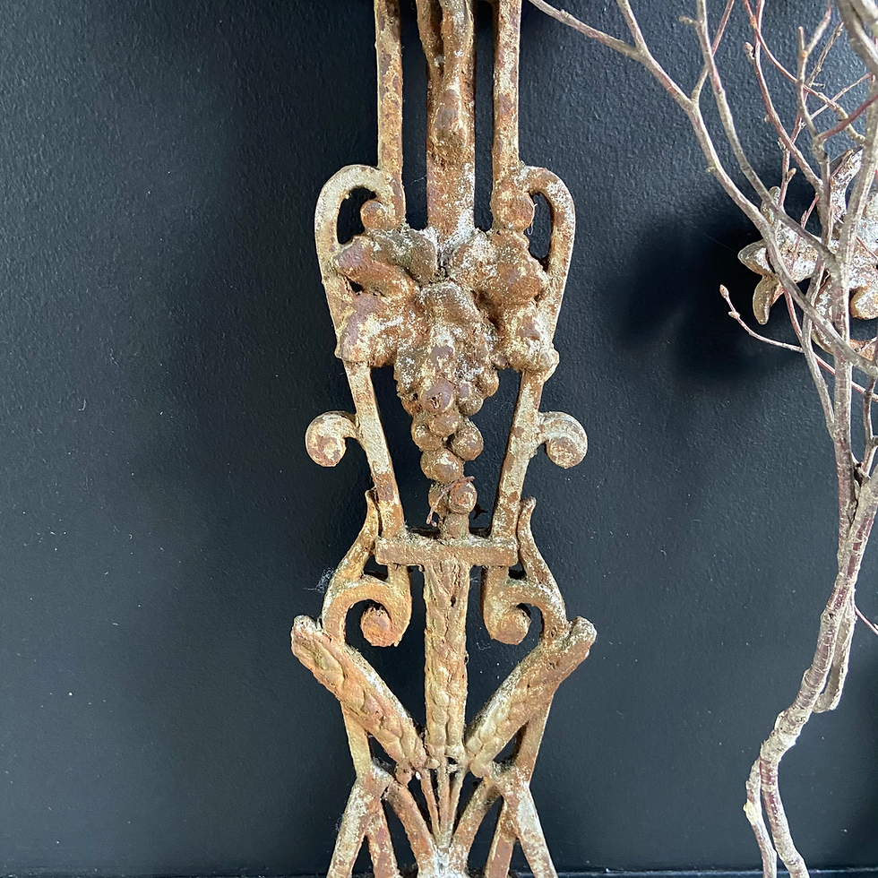 Thumbnail: Large Antique French Cast Iron Cross