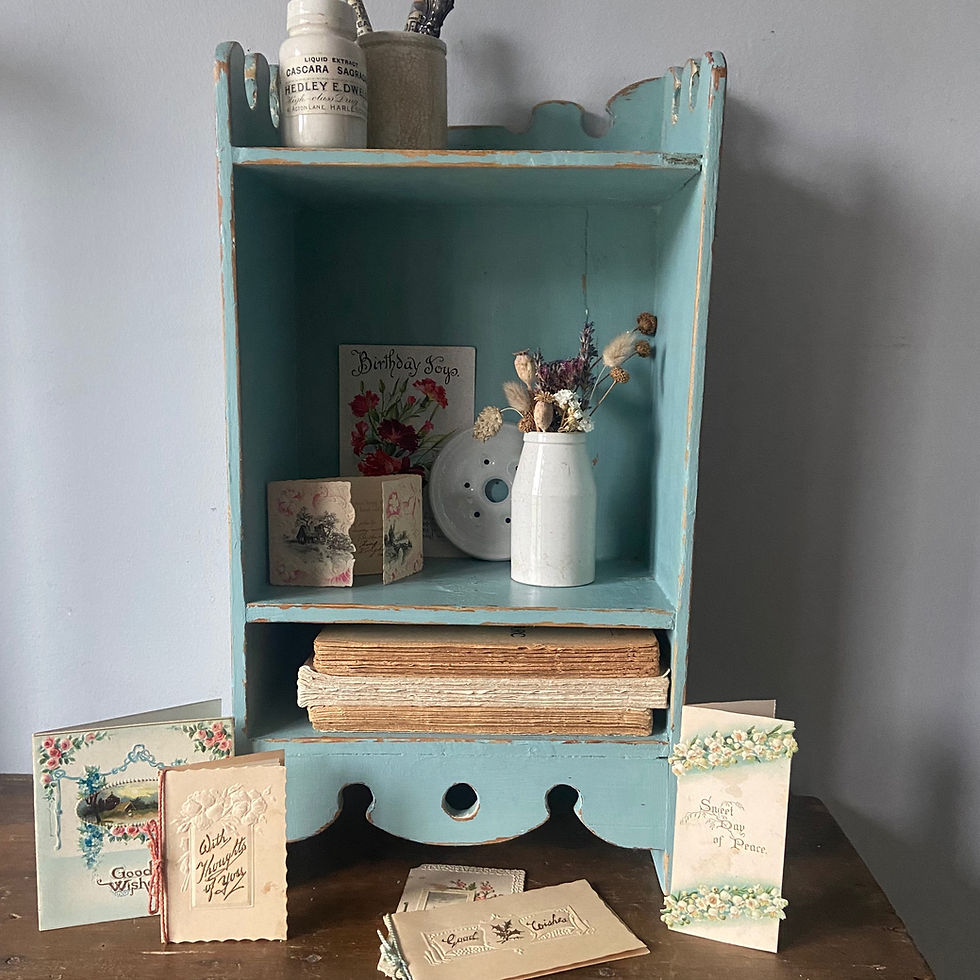 Thumbnail: Small Blue Painted Cubby Box 