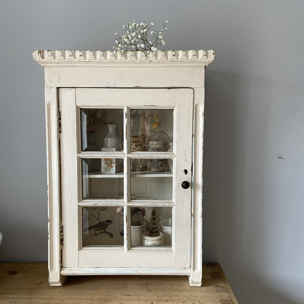 Thumbnail: Beautiful French Glazed Wall Cupboard 