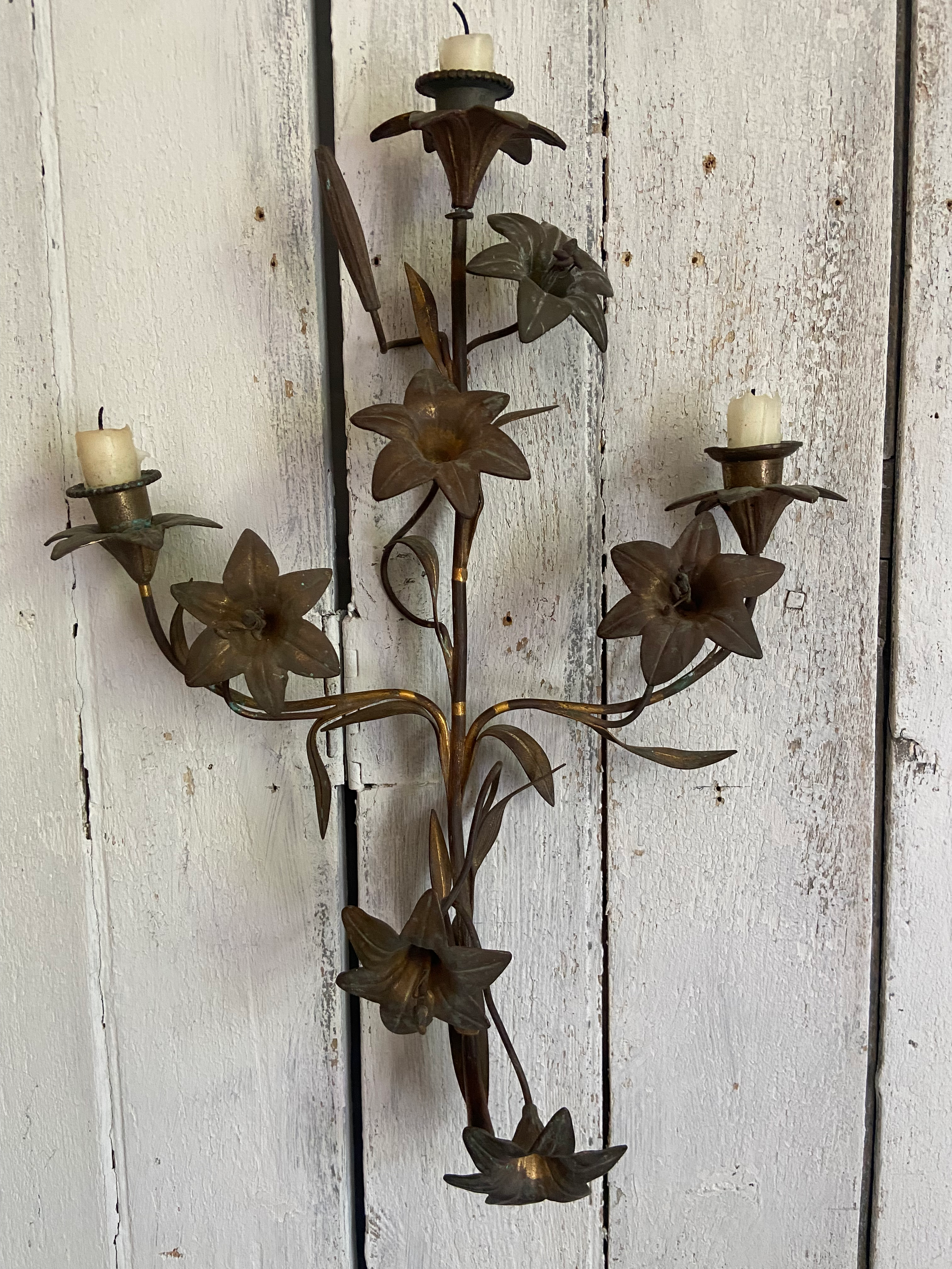 French Metal Wall Sconce