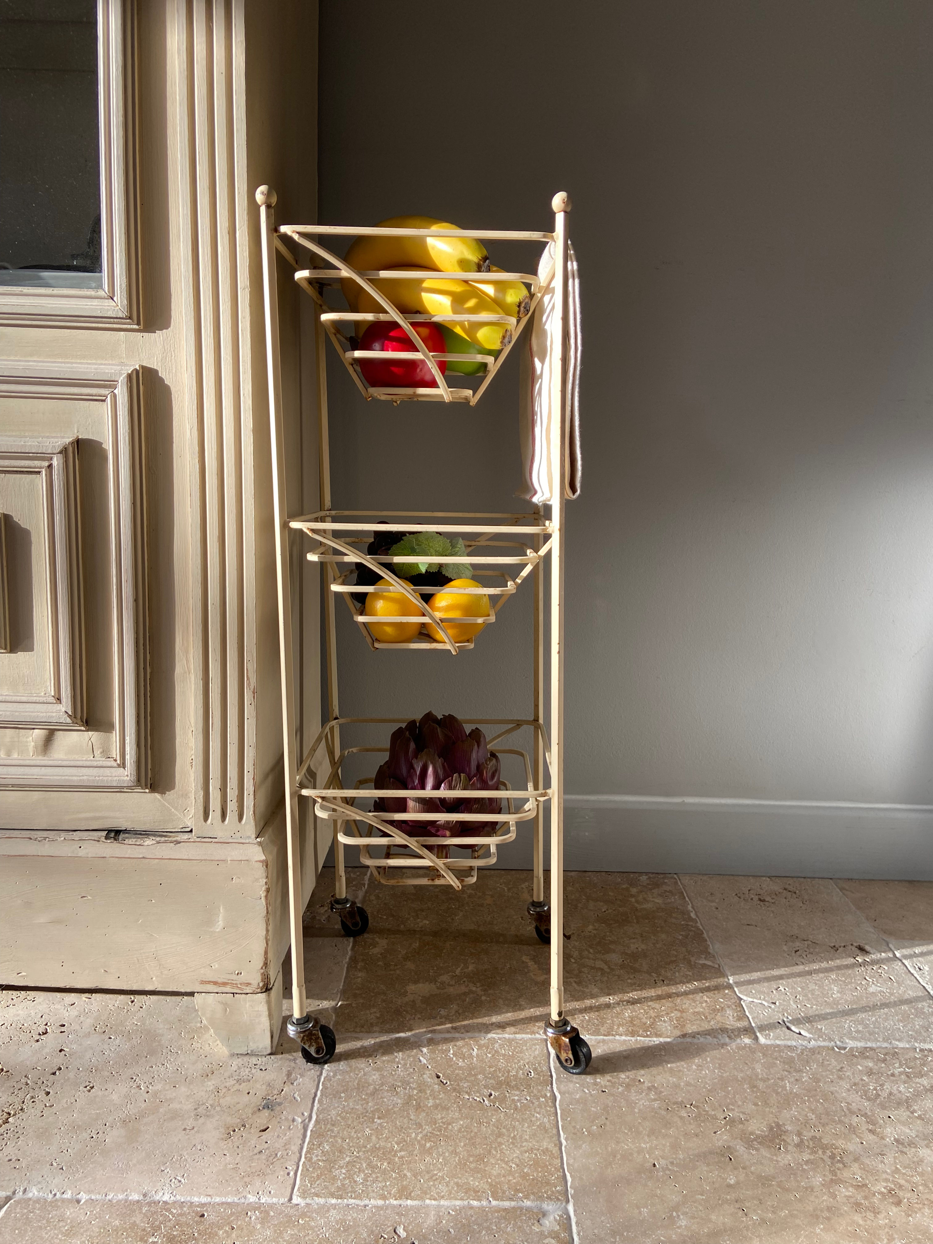 Vintage Tall Narrow Vegetable Rack
